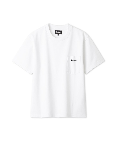 Barbour(バブアー)の「ワンポイントロゴ 胸ポケット TシャツJapan Exclusive(レディース)(Tシャツ/カットソー・レディース・ベージュ/ホワイト/ピンク/ブラック/ブルー・SMALL/MEDIUM)」の6枚目の写真