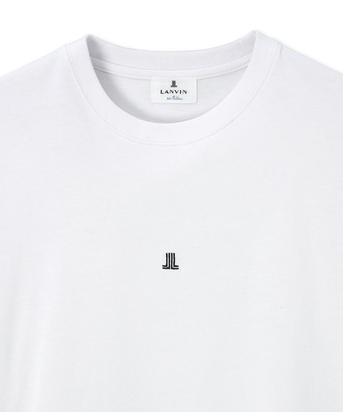 LANVIN en Bleu(ランバンオンブルー)の「シルキータッチ ロールアップスリーブ クルーネック Tシャツ(Tシャツ/カットソー・メンズ・チャコールグレー/ブラック/ホワイト・46/48/50/52)」の14枚目の写真