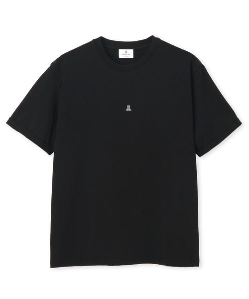 LANVIN en Bleu(ランバンオンブルー)の「シルキータッチ ロールアップスリーブ クルーネック Tシャツ(Tシャツ/カットソー・メンズ・チャコールグレー/ブラック/ホワイト・46/48/50/52)」の12枚目の写真