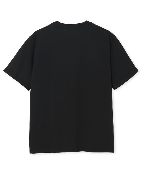 LANVIN en Bleu(ランバンオンブルー)の「シルキータッチ ロールアップスリーブ クルーネック Tシャツ(Tシャツ/カットソー・メンズ・チャコールグレー/ブラック/ホワイト・46/48/50/52)」の17枚目の写真