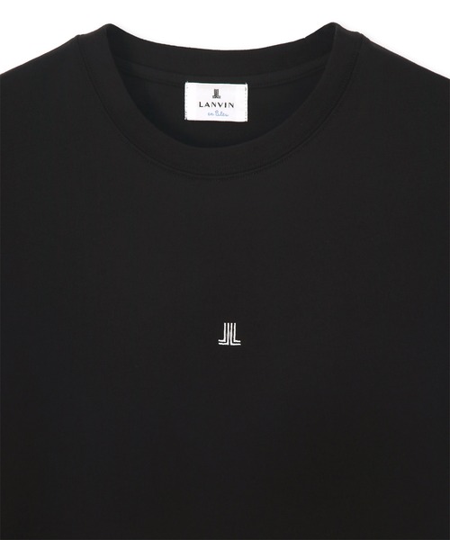 LANVIN en Bleu(ランバンオンブルー)の「シルキータッチ ロールアップスリーブ クルーネック Tシャツ(Tシャツ/カットソー・メンズ・チャコールグレー/ブラック/ホワイト・46/48/50/52)」の15枚目の写真