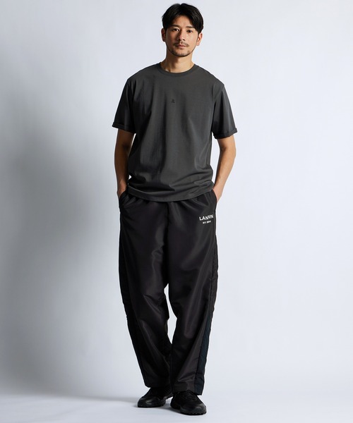 LANVIN en Bleu(ランバンオンブルー)の「シルキータッチ ロールアップスリーブ クルーネック Tシャツ(Tシャツ/カットソー・メンズ・チャコールグレー/ブラック/ホワイト・46/48/50/52)」の7枚目の写真