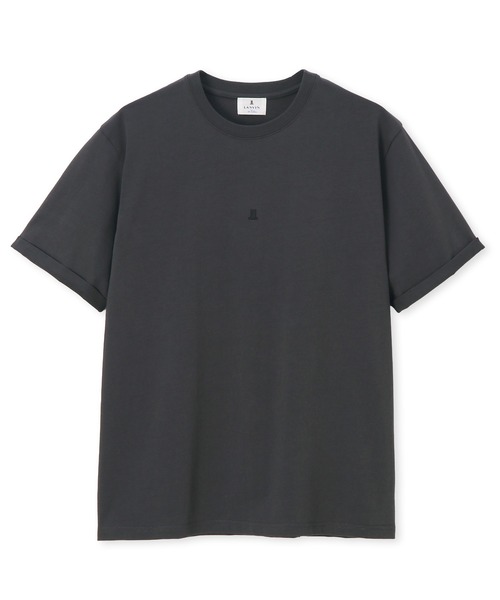 LANVIN en Bleu(ランバンオンブルー)の「シルキータッチ ロールアップスリーブ クルーネック Tシャツ(Tシャツ/カットソー・メンズ・チャコールグレー/ブラック/ホワイト・46/48/50/52)」の13枚目の写真