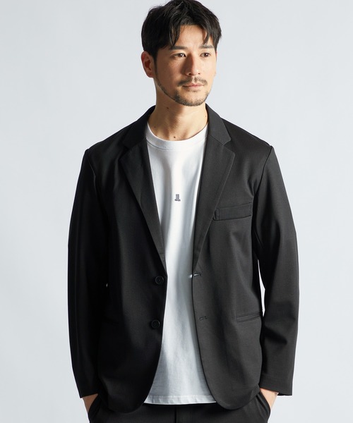 LANVIN en Bleu(ランバンオンブルー)の「シルキータッチ ロールアップスリーブ クルーネック Tシャツ(Tシャツ/カットソー・メンズ・チャコールグレー/ブラック/ホワイト・46/48/50/52)」の10枚目の写真