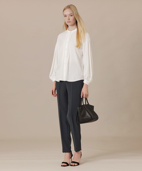 MACKINTOSH LONDON(マッキントッシュ ロンドン)の「ストレッチダブルクロステーパードパンツ(その他パンツ・レディース・ベージュ系その他/ネイビー・36/40/38)」の3枚目の写真