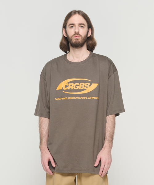 CARGOBROS(カーゴブロス)の「(ビッグサイズ) オーバーボックスロゴ半袖Tシャツ (カーキ)(Tシャツ/カットソー・メンズ・その他・FREE)」の9枚目の写真