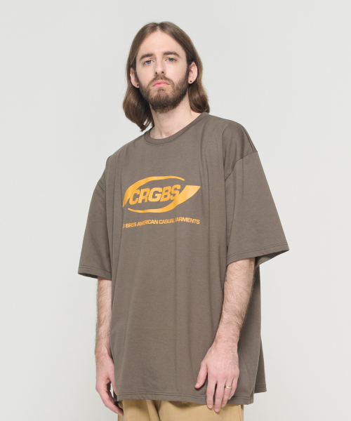 CARGOBROS(カーゴブロス)の「(ビッグサイズ) オーバーボックスロゴ半袖Tシャツ (カーキ)(Tシャツ/カットソー・メンズ・その他・FREE)」の3枚目の写真