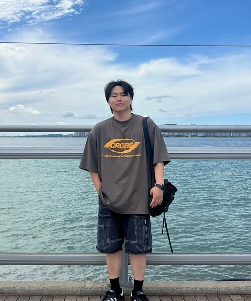 CARGOBROS(カーゴブロス)の「(ビッグサイズ) オーバーボックスロゴ半袖Tシャツ (カーキ)(Tシャツ/カットソー・メンズ・その他・FREE)」の14枚目の写真
