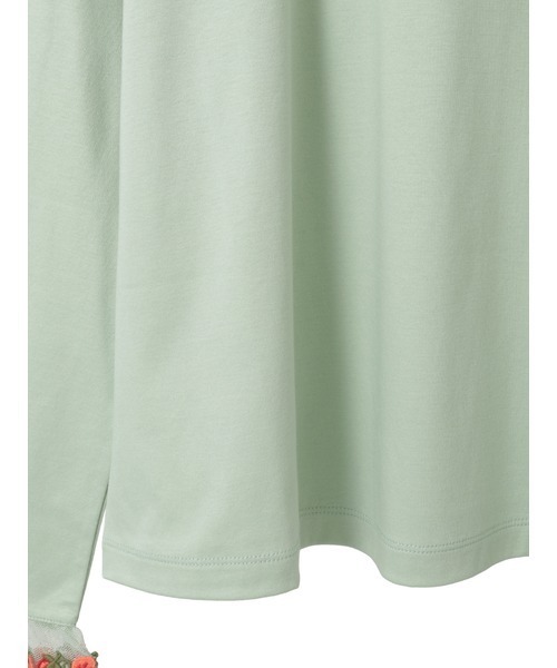 PINK HOUSE（ピンクハウス）の「オリジナル苺ブレードレース×ドットチュール襟付きカットソー（Tシャツ/カットソー・レディース・ブラック/レッド/グリーン/キナリ・LARGE/MEDIUM）」の8枚目の写真