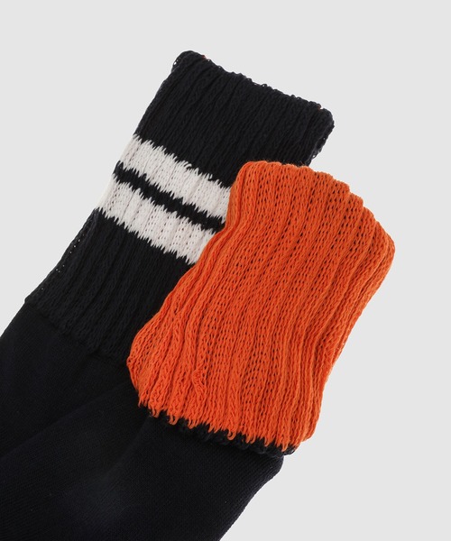 kolor BEACON（カラービーコン）の「26SBM-A06536（ソックス/靴下・メンズ・ネイビー/ホワイト・FREE）」の3枚目の写真