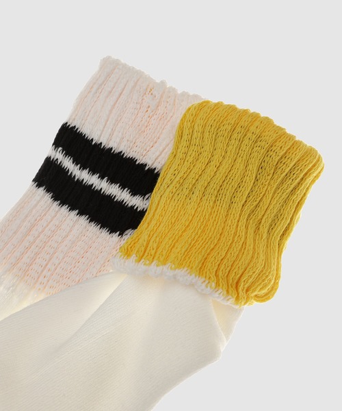 kolor BEACON（カラービーコン）の「26SBM-A06536（ソックス/靴下・メンズ・ネイビー/ホワイト・FREE）」の6枚目の写真