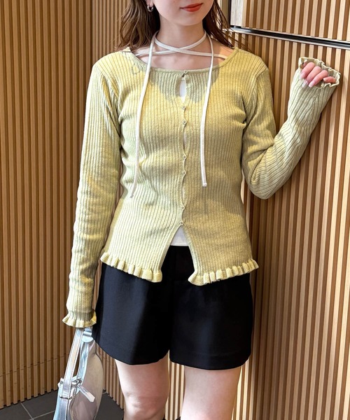 tiptop（ティップトップ）の「テレコチョーカーロンT（Tシャツ/カットソー・レディース・ブラック系その他/オフホワイト/ブラック/ホワイト系その他・FREE）」の10枚目の写真