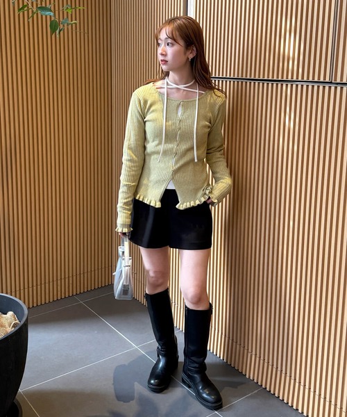 tiptop（ティップトップ）の「テレコチョーカーロンT（Tシャツ/カットソー・レディース・ブラック系その他/オフホワイト/ブラック/ホワイト系その他・FREE）」の12枚目の写真