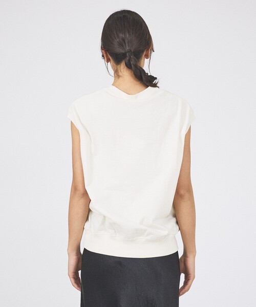 Russell Athletic（ラッセルアスレティック）の「【RUSSELL×JACKSON MATISSE】Heavy Slub Jersey Sleeveless Shirts / ヘビースラブジャージースリーブレスシャツ（Tシャツ/カットソー・レディース・レッド/チャコールグレー/オフホワイト・フリー）」の9枚目の写真