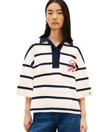 TOMMY HILFIGER | コットンフルニードルリラックスポロシャツ(ポロシャツ)