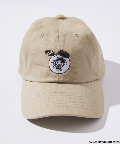 JOURNAL STANDARD(ジャーナルスタンダード)の「Nervous Records / ナーヴァス・レコーズ × JOURNAL STANDARD キャップ(キャップ・メンズ・ブラック/ベージュ・FREE)」の2枚目の写真