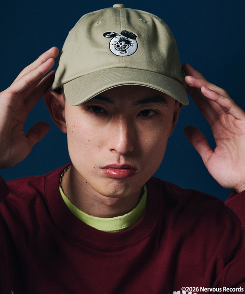 JOURNAL STANDARD(ジャーナルスタンダード)の「Nervous Records / ナーヴァス・レコーズ × JOURNAL STANDARD キャップ(キャップ・メンズ・ブラック/ベージュ・FREE)」の4枚目の写真