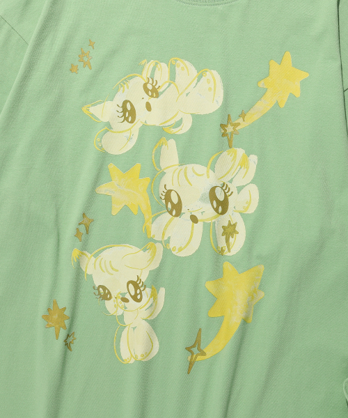 NICE GHOST CLUB（ナイスゴーストクラブ）の「BABY GUARDIANS BIGBIG L/S TEE_MINT(NG2GSUT550A)（Tシャツ/カットソー・レディース・ミント・SMALL/MEDIUM）」の4枚目の写真