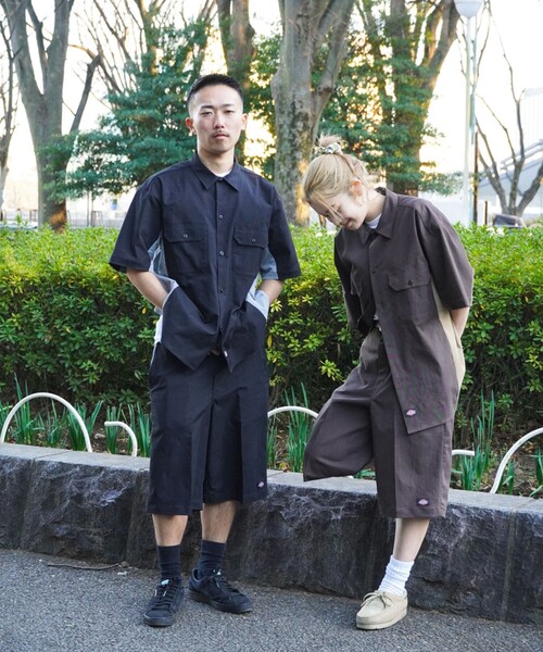 Dickies(ディッキーズ)の「【別注】Dickies / バイカラー ワイド ショーツ(その他パンツ・メンズ・ブラウン/ブラック/ネイビー・X-LARGE/LARGE/MEDIUM/SMALL)」の8枚目の写真