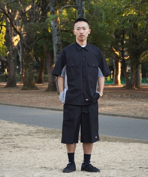Dickies(ディッキーズ)の「【別注】Dickies / バイカラー ワイド ショーツ(その他パンツ・メンズ・ブラウン/ブラック/ネイビー・X-LARGE/LARGE/MEDIUM/SMALL)」の9枚目の写真
