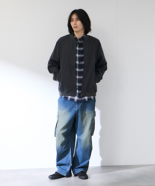 Mac-House(マックハウス)の「【Real Standard /リアルスタンダード】 メンズ ストレッチツイル リブジャケット 快適ストレッチ(ブルゾン・メンズ・ブラック/チャコール/ネイビー・S/M/L/XL)」の10枚目の写真