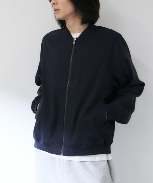 Mac-House(マックハウス)の「【Real Standard /リアルスタンダード】 メンズ ストレッチツイル リブジャケット 快適ストレッチ(ブルゾン・メンズ・ブラック/チャコール/ネイビー・S/M/L/XL)」の11枚目の写真