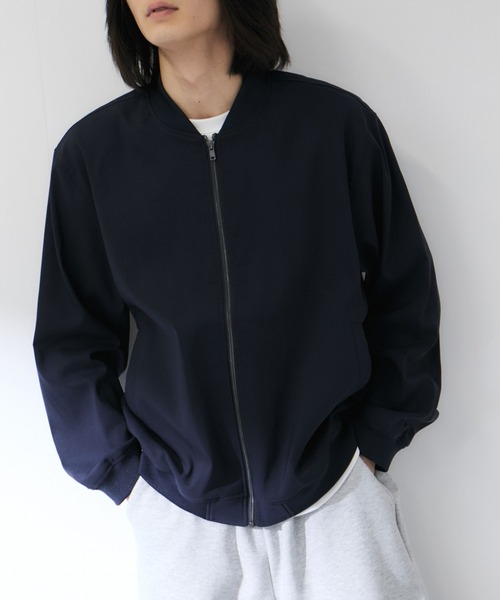 Mac-House(マックハウス)の「【Real Standard /リアルスタンダード】 メンズ ストレッチツイル リブジャケット 快適ストレッチ(ブルゾン・メンズ・ブラック/チャコール/ネイビー・S/M/L/XL)」の12枚目の写真