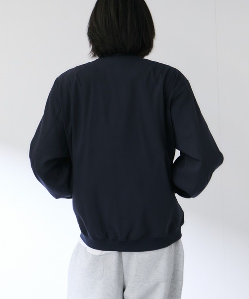 Mac-House(マックハウス)の「【Real Standard /リアルスタンダード】 メンズ ストレッチツイル リブジャケット 快適ストレッチ(ブルゾン・メンズ・ブラック/チャコール/ネイビー・S/M/L/XL)」の13枚目の写真