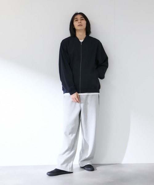 Mac-House(マックハウス)の「【Real Standard /リアルスタンダード】 メンズ ストレッチツイル リブジャケット 快適ストレッチ(ブルゾン・メンズ・ブラック/チャコール/ネイビー・S/M/L/XL)」の14枚目の写真