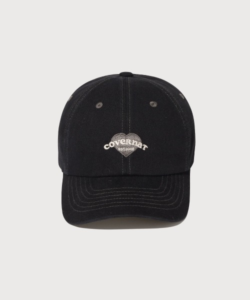 COVERNAT（カバーナット）の「WOMEN CLOVER HEART HEART COOPER LOGO BASIC STANDARD FIT BALL CAP（キャップ・レディース・ネイビー/ピンク/ホワイト/ブラック・FREE）」の13枚目の写真