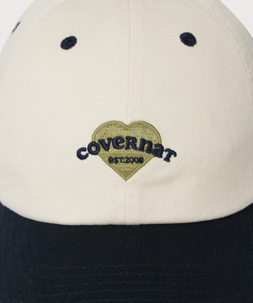 COVERNAT（カバーナット）の「WOMEN CLOVER HEART HEART COOPER LOGO BASIC STANDARD FIT BALL CAP（キャップ・レディース・ネイビー/ピンク/ホワイト/ブラック・FREE）」の9枚目の写真