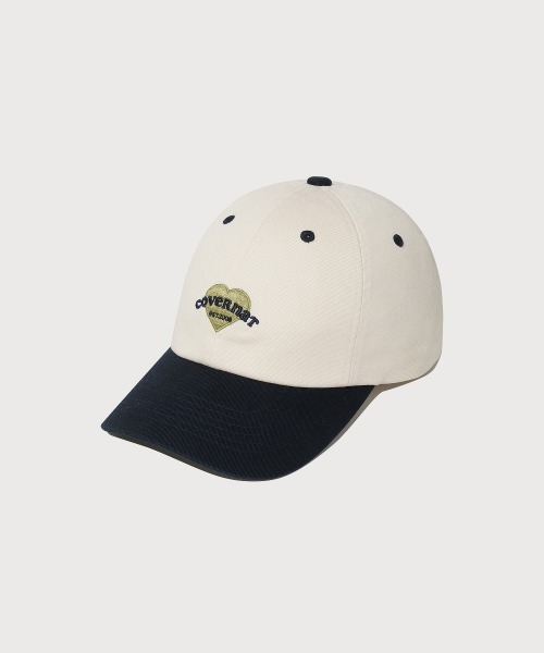 COVERNAT（カバーナット）の「WOMEN CLOVER HEART HEART COOPER LOGO BASIC STANDARD FIT BALL CAP（キャップ・レディース・ネイビー/ピンク/ホワイト/ブラック・FREE）」の7枚目の写真