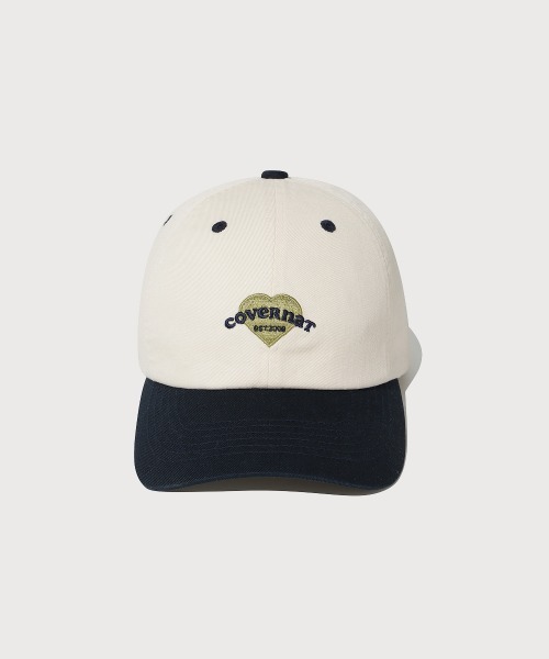 COVERNAT（カバーナット）の「WOMEN CLOVER HEART HEART COOPER LOGO BASIC STANDARD FIT BALL CAP（キャップ・レディース・ネイビー/ピンク/ホワイト/ブラック・FREE）」の8枚目の写真