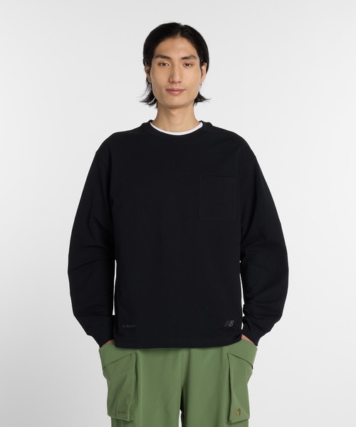 セール】NB GREY ポケット長袖（Tシャツ/カットソー）｜New Balance