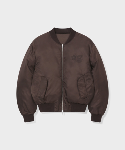GRUNDEN(グルンデン)の「REVERSIBLE PUFFER BOMBER JACKET (BROWN)(ダウンジャケット/コート・レディース・その他・unisex S/unisex L)」の1枚目の写真