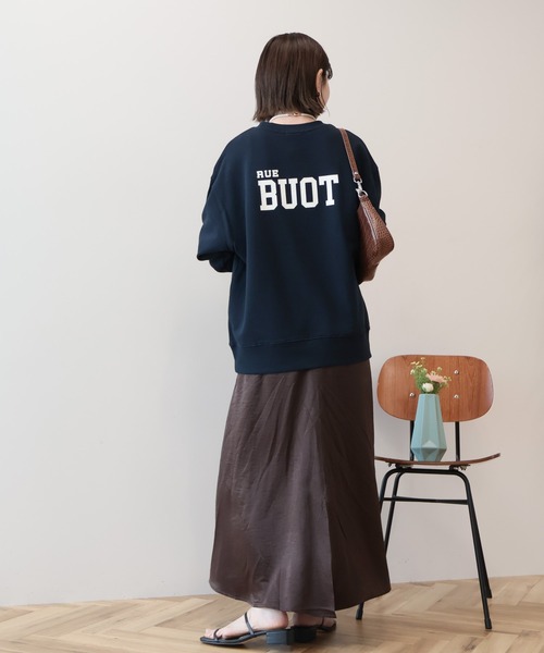 AMERICAN HOLIC（アメリカンホリック）の「カレッジロゴ裏毛スウェット（スウェット・レディース・ピンク/グリーン/ライトグレー/ダークネイビー・FREE）」の9枚目の写真