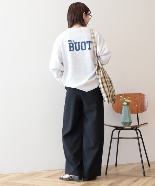 AMERICAN HOLIC（アメリカンホリック）の「カレッジロゴ裏毛スウェット（スウェット・レディース・ピンク/グリーン/ライトグレー/ダークネイビー・FREE）」の14枚目の写真