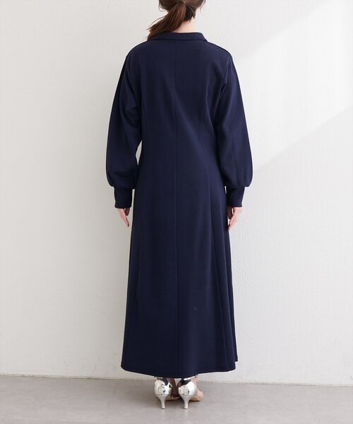 natural couture(ナチュラルクチュール)の「フレアポロカットソーワンピース(ワンピース・レディース・ピンクベージュ/ネイビー/チャコールグレー/グレー・FREE)」の12枚目の写真
