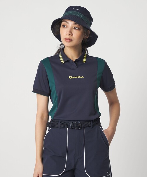 TaylorMade（テーラーメイド）の「【別注】＜TaylorMade×UNITED ARROWS＞ウィメンズ ショートスリーブ ポロシャツ（ポロシャツ・レディース・オフホワイト/ネイビー/ライトブルー・M/S/L）」の3枚目の写真