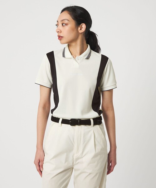TaylorMade（テーラーメイド）の「【別注】＜TaylorMade×UNITED ARROWS＞ウィメンズ ショートスリーブ ポロシャツ（ポロシャツ・レディース・オフホワイト/ネイビー/ライトブルー・M/S/L）」の2枚目の写真