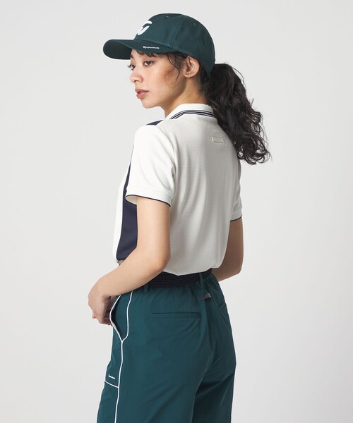 TaylorMade（テーラーメイド）の「【別注】＜TaylorMade×UNITED ARROWS＞ウィメンズ ショートスリーブ ポロシャツ（ポロシャツ・レディース・オフホワイト/ネイビー/ライトブルー・M/S/L）」の7枚目の写真