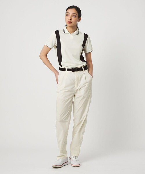 TaylorMade（テーラーメイド）の「【別注】＜TaylorMade×UNITED ARROWS＞ウィメンズ ショートスリーブ ポロシャツ（ポロシャツ・レディース・オフホワイト/ネイビー/ライトブルー・M/S/L）」の13枚目の写真