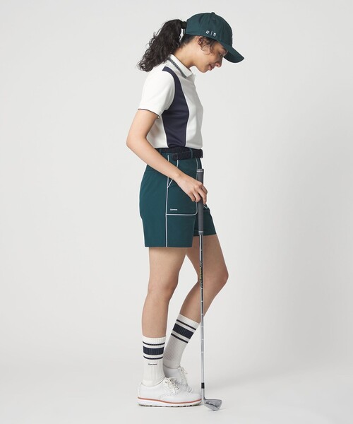 TaylorMade（テーラーメイド）の「【別注】＜TaylorMade×UNITED ARROWS＞ウィメンズ ショートスリーブ ポロシャツ（ポロシャツ・レディース・オフホワイト/ネイビー/ライトブルー・M/S/L）」の19枚目の写真