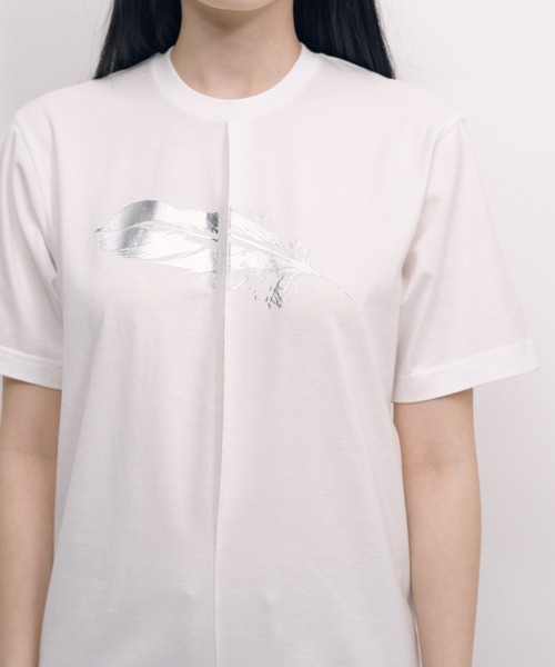 KEISUKEYOSHIDA(ケイスケヨシダ)の「Back Lining T-shirt(Tシャツ/カットソー・レディース・ブラック/ホワイト・M/L)」の7枚目の写真