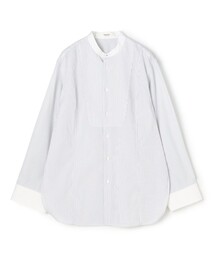 コットンオックスフォード タイ付きブラウス（シャツ/ブラウス