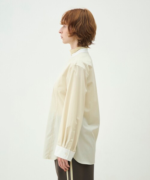 MACPHEE(マカフィー)の「コットンブロード チュニックシャツ(シャツ/ブラウス・レディース・ライトベージュ/ホワイト系その他・36)」の5枚目の写真
