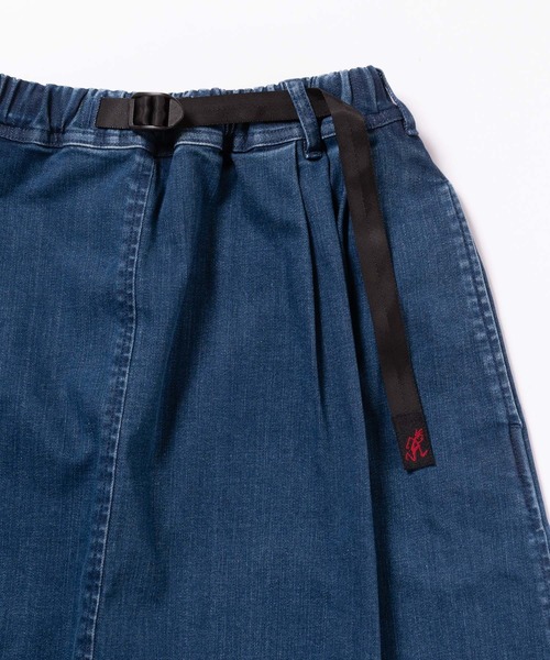 Gramicci（グラミチ）の「STRETCH DENIM LONG FLARE SKIRT｜ストレッチデニムロングフレアスカート（デニムスカート・レディース・ワンウォッシュ/ライトインディゴブルー/ダークインディゴブルー・XL/M/L/S）」の15枚目の写真