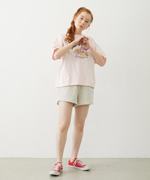 MILKFED.（ミルクフェド）の「RAW EDGE WAIST SWEAT SHORTS（スウェットパンツ・レディース・チャコール/アッシュ/ライトブルー・ONE SIZE）」の13枚目の写真