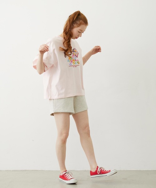 MILKFED.（ミルクフェド）の「RAW EDGE WAIST SWEAT SHORTS（スウェットパンツ・レディース・チャコール/アッシュ/ライトブルー・ONE SIZE）」の14枚目の写真