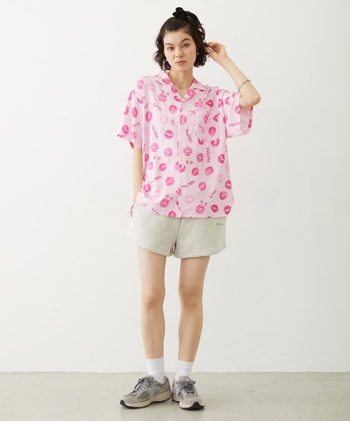 MILKFED.（ミルクフェド）の「RAW EDGE WAIST SWEAT SHORTS（スウェットパンツ・レディース・チャコール/アッシュ/ライトブルー・ONE SIZE）」の17枚目の写真